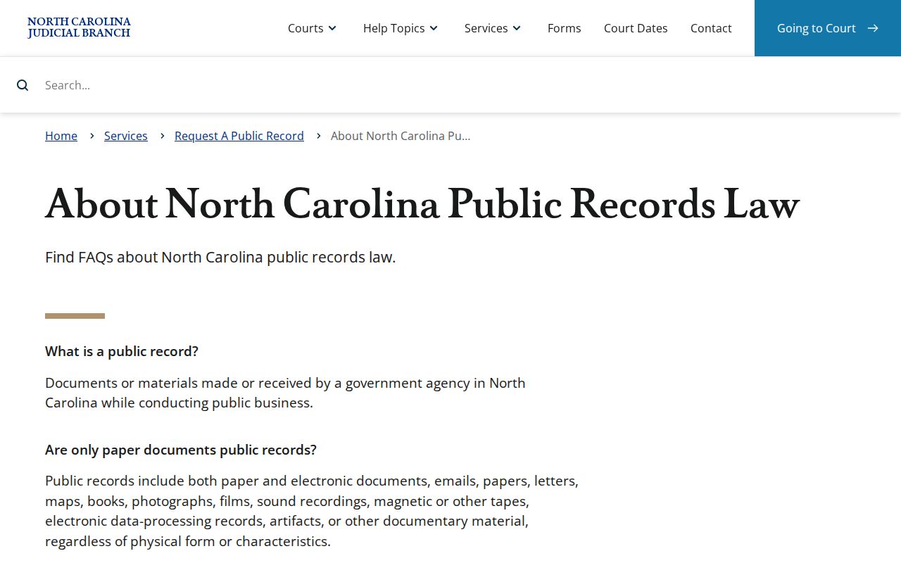 Surry County court records inspection and redaction guidance