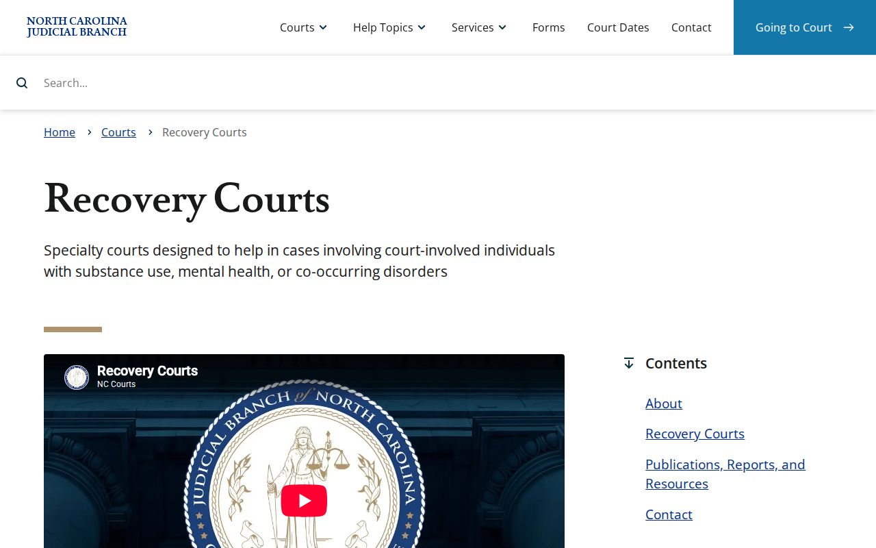 Surry County criminal court docket recovery court program source