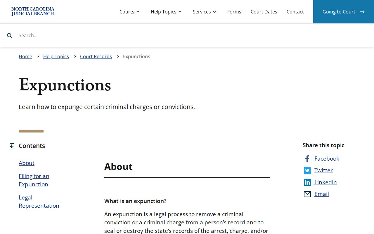 Surry County criminal court docket expunction access source